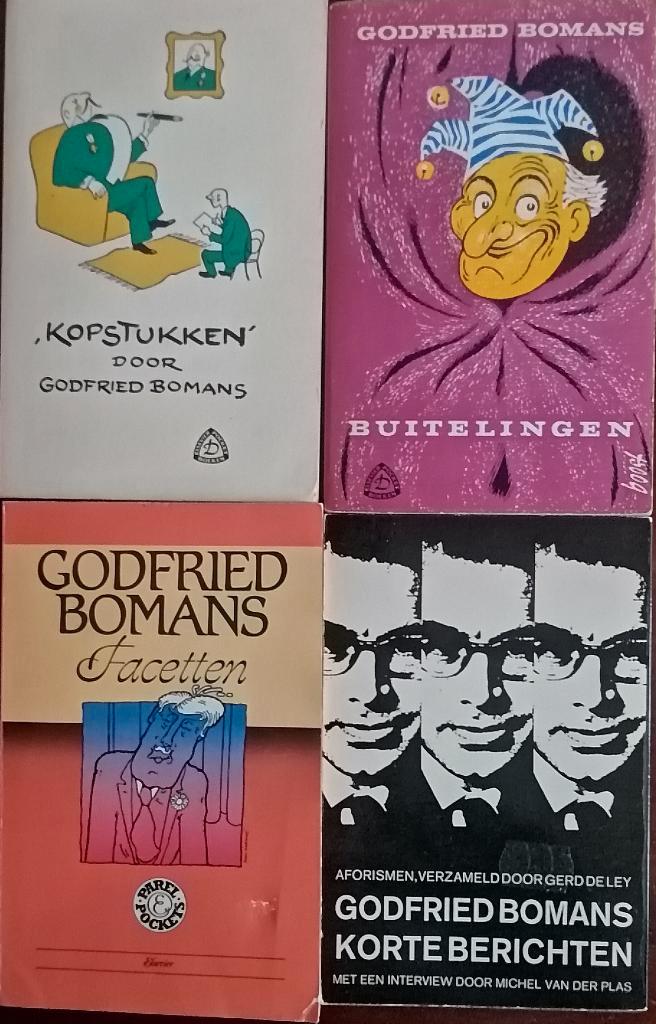 Godfried Bomans – 4 boeken Elsevier Pockets, Zwarte Beertjes, Boeken, Literatuur, Zo goed als nieuw, Nederland, Ophalen of Verzenden