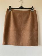 Bruine rok in daim (gevoerd), Comma, maat 40 L=50 cm, Kleding | Dames, Rokken, Maat 38/40 (M), Bruin, Zo goed als nieuw, Comma