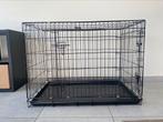 Draadkooi XXL zwart - Bench -108,5x70x5x77x5 cm, Dieren en Toebehoren, Ophalen, 65 tot 100 cm, Hondenhok, Zo goed als nieuw