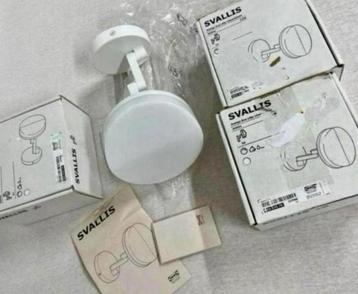 IKEA SVALLIS LED Wandlamp + Zwenkarm Wit 6" 803.570.76 lamp beschikbaar voor biedingen