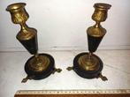 2 bronzen kandelaars in Napoleon 3-stijl, Antiek en Kunst, Ophalen of Verzenden, Koper of Brons
