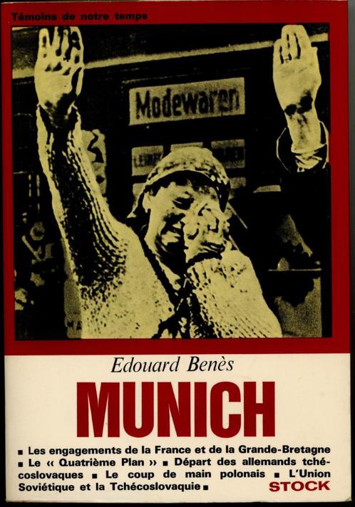 Munich par Edouard Benès (ancien président tchèque) Stock, Boeken, Geschiedenis | Stad en Regio, Gelezen, 20e eeuw of later, Ophalen of Verzenden
