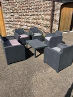 Loungeset, Tuin en Terras, Ophalen, Kunststof, Gebruikt, Bank