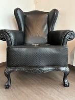 Fauteuil vintage type baroque bergere, Ophalen, Gebruikt