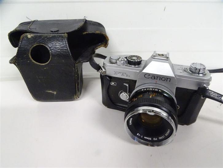 A6586. Canon FTB QL met opberghoes, Audio, Tv en Foto, Fotocamera's Analoog, Gebruikt, Canon, Ophalen of Verzenden