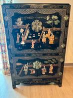 Chinese kast met parelmoer inleg, Huis en Inrichting, 1 of 2 laden, Ophalen, Gebruikt