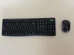 toetsenbord, Computers en Software, Toetsenborden, Toetsenbord en muis-set, Logitech, Azerty, Ophalen of Verzenden