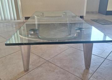 Salontafel glas metaal beschikbaar voor biedingen