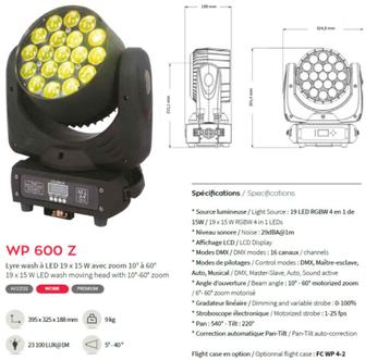 Nicols Wash WP600Z - Per 4 stuks in 1 flightcase beschikbaar voor biedingen