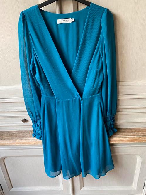 Mooie blauwe jurk NafNaf maat S 36, Kleding | Dames, Jurken, Nieuw, Maat 36 (S), Ophalen of Verzenden