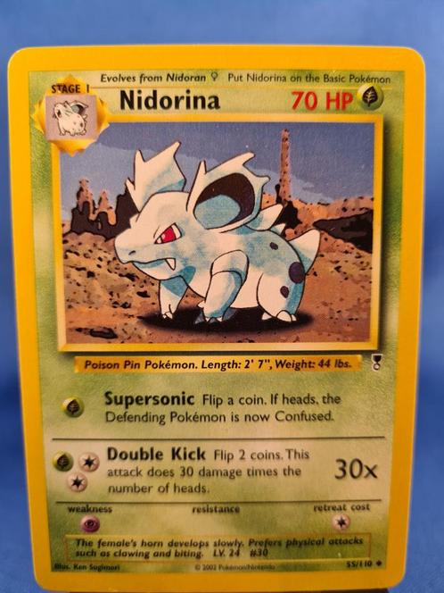 Nidorina 55/110 - Legendary Collection, Hobby en Vrije tijd, Verzamelkaartspellen | Pokémon, Zo goed als nieuw, Verzenden