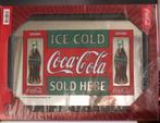 Coca Cola spiegel tekst ice cold Coca-Cola sold here, Ophalen of Verzenden, Nieuw