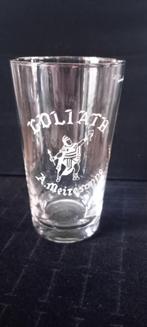 Brasserie bier antiek Goliath-glas licht geëmailleerd, Verzamelen, Ophalen of Verzenden, Zo goed als nieuw, Glas of Glazen, Overige merken