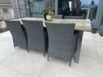 6 wickerstoelen (zonder tafel), Ophalen, Gebruikt, Wicker, 6 zitplaatsen