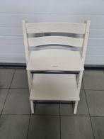 Witte trip trap stokke, Kinderen en Baby's, Kinderstoelen, Ophalen, Zo goed als nieuw, Meegroeistoel
