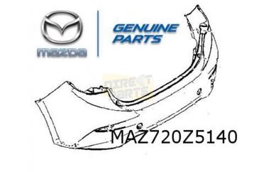 Mazda 3 (1/17-) achterbumper (bij PDC) (hatchback) (te spuit beschikbaar voor biedingen