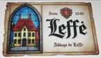LEFFE : Metalen Bord Leffe Abdijbier - Anno 1240, Verzenden, Nieuw, Reclamebord, Plaat of Schild, Leffe