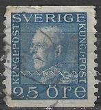 Suède 1925/1926 - Yvert 198 - Roi Gustave V - 25 O. (ST), Envoi, Suède, Affranchi