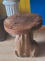 Table d'appoint Mushroom en teck entièrement en bois, Enlèvement ou Envoi, Comme neuf