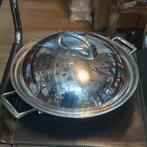 Wokpan 36 cm Circulon Infinite inductie gas elektriciteit, Huis en Inrichting, Inox, ., Zo goed als nieuw, Keramische plaat