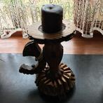 nouveau bougeoir en bois sculpté + bougie - parf.état, Neuf, Bois, Chandelier, Autres couleurs