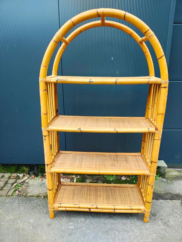 Vintage bamboe rek – jaren 70, Huis en Inrichting, Barren, Ophalen