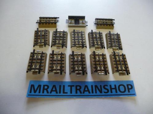 3600D1/4 MARKLIN HO - 14 x RAILS DROITS/VOIES DROITS 5,6 cm, Hobby & Loisirs créatifs, Trains miniatures | HO, Utilisé, Rails