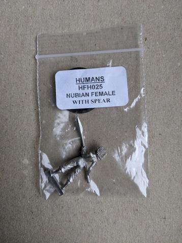 Hasslefree miniatures – HFH025 Nubian with spear – metaal beschikbaar voor biedingen