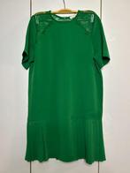 Peace n'love groene plooijurk - Maat S/M, Kleding | Dames, Ophalen of Verzenden, Zo goed als nieuw, Knielengte, Groen