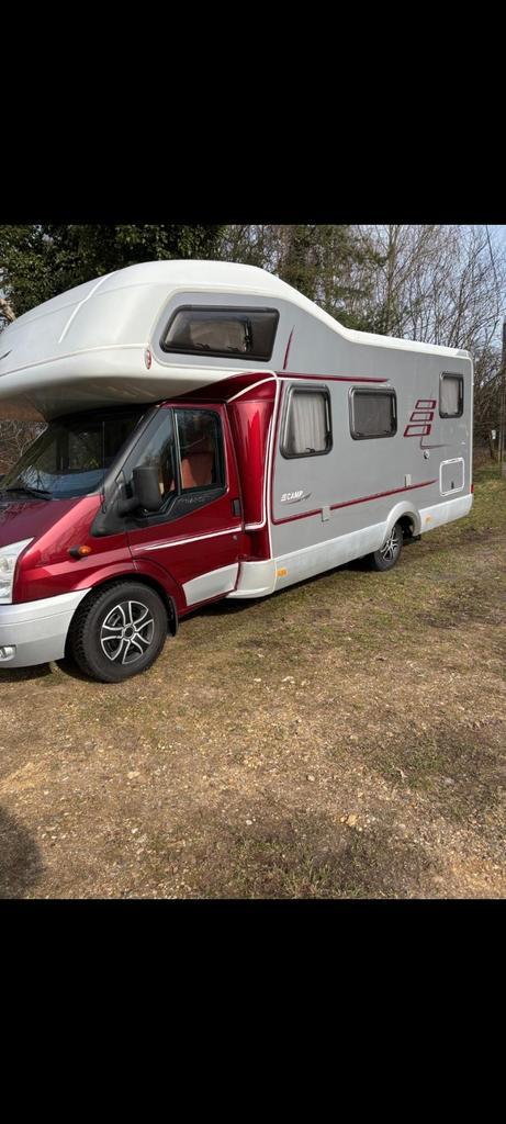 Mobielhom fort transit hymer, Caravans en Kamperen, Mobilhomes, Particulier, tot en met 4, Half-integraal, Hymer, Ford, Diesel