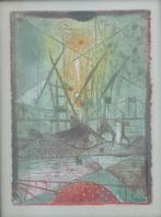 RENE CARCAN / BASSIN DE LA RULS / KLEURETS + RELIEF 26x21cm, Ophalen of Verzenden