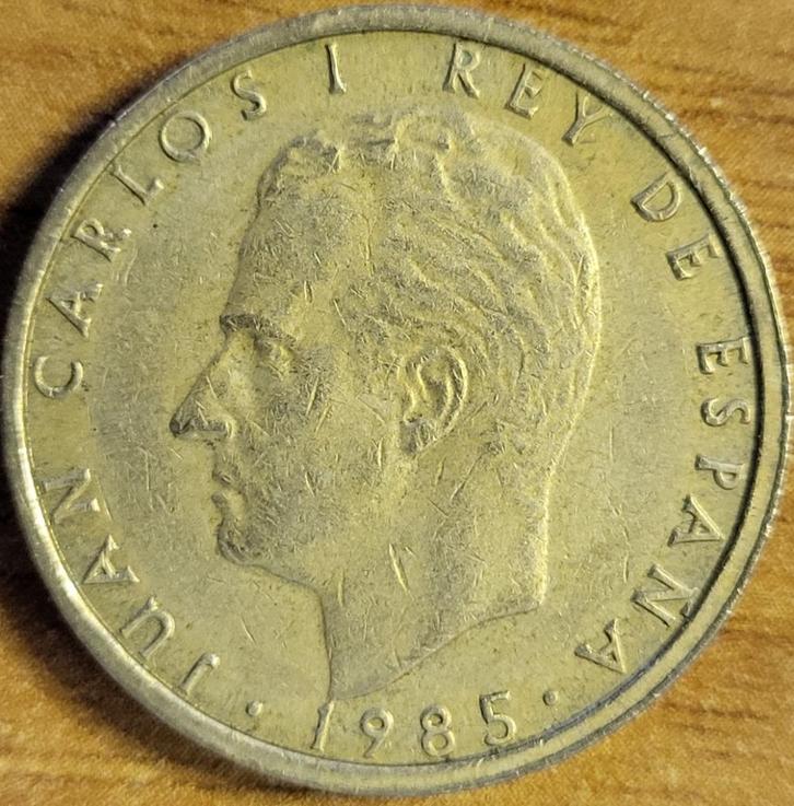 SPANJE 100 pesetas 1985 Edge A KM#826 VERY FINE, Postzegels en Munten, Munten | Europa | Niet-Euromunten, Losse munt, Overige landen