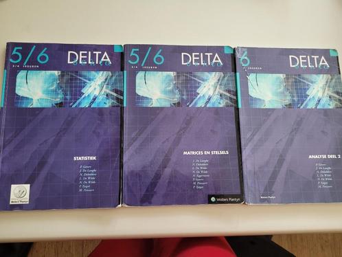 Handboeken wiskunde - Delta 5/6 (3/4 lesuren), Livres, Livres scolaires, Utilisé, Mathématiques A, Secondaire, Enlèvement ou Envoi