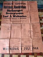 oude verkoopaffiche 1944 Eeklo sleidinge hansbeke, Enlèvement ou Envoi