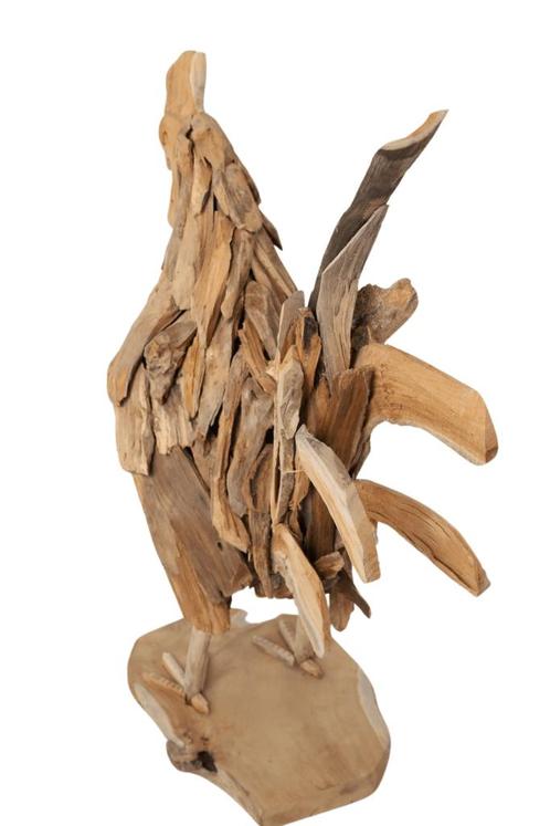 houten haan, Antiek en Kunst, Kunst | Beelden en Houtsnijwerken, Ophalen of Verzenden