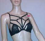 Niet voorgevormde Bh 70 B Jagger zwart luipaard Hunkemoller, Kleding | Dames, Ophalen of Verzenden, Zwart, BH