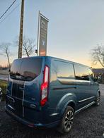 *FORD TRANSIT CUSTOM SPORT L1-H1-5ZIT/AUTOMAAT-CAMERA-CRUIS*, Auto's, Monovolume, 4 cilinders, Xenon verlichting, Blauw