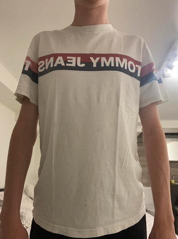 T-Shirt Blanc Tommy Jeans beschikbaar voor biedingen