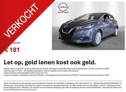 Nissan Micra Acenta + EASY PACK // GMS STORE NISSAN GENT, Auto's, Nissan, Bedrijf, Te koop, Micra, Airconditioning, Centrale vergrendeling