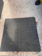 12 dikke rubberen tegels/matten van 1m x 1m, Ophalen, Zo goed als nieuw