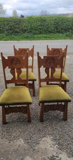 4 chaises chêne, Vier, Gebruikt, Ophalen of Verzenden, Hout
