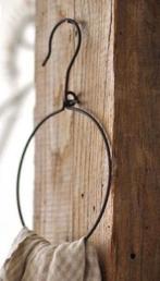 Ringhanger Haak smeedijzer Gastendoekhanger, Overige typen, Nieuw, Ophalen of Verzenden, Minder dan 100 cm