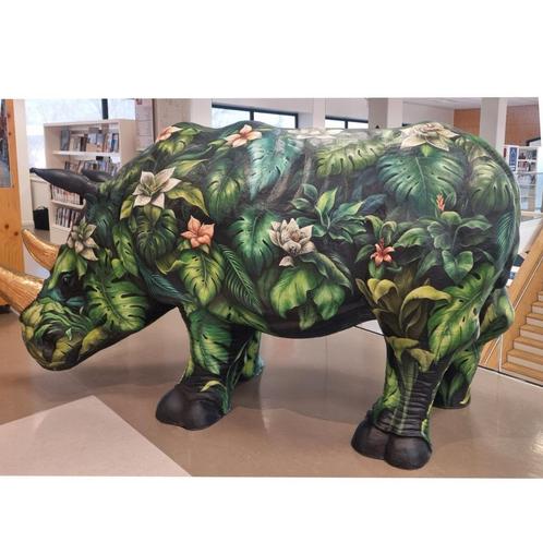 Neushoorn Art, Antiek en Kunst, Kunst | Beelden en Houtsnijwerken, Verzenden