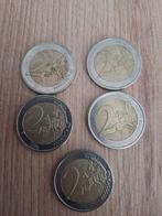 5 munten van 2€, Postzegels en Munten, Ophalen of Verzenden