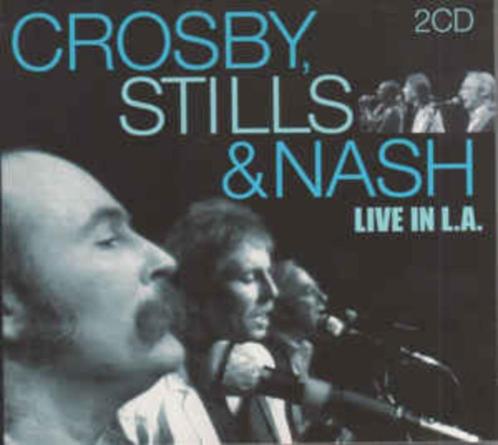 2 CD's Crosby, Stills & Nash - Live In L.A.1982, Cd's en Dvd's, Cd's | Rock, Zo goed als nieuw, Poprock, Verzenden