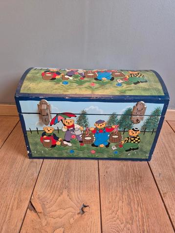 Houten koffer voor kinderen/speelgoed - antieke houten kist beschikbaar voor biedingen