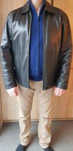 Veste en cuir pour homme, Noir, Taille 48/50 (M), Porté, Enlèvement ou Envoi