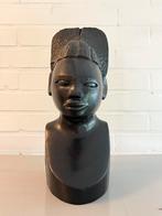Afrikaanse houte buste, Huis en Inrichting, Ophalen of Verzenden, Gebruikt