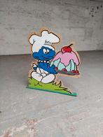 Paneel Decoratie Smurf, Verzamelen, Smurfen, Ophalen, Gebruikt, Smulsmurf, Poppetje, Figuurtje of Knuffel
