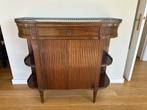 Antieke salonkast - Mahonie en wit marmer - 19e eeuw, Antiek en Kunst, Antiek | Meubels | Kasten, Ophalen
